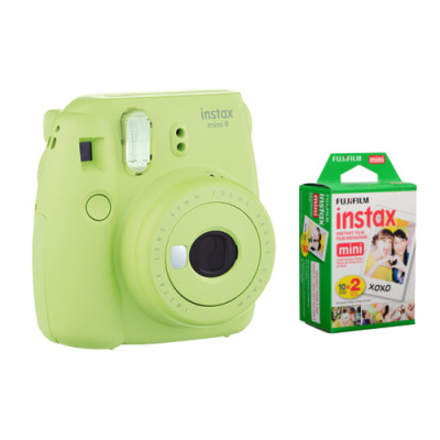 Fujifilm Instax Mini 9 Green + СУМКА + ФОТОПАПЕР (10шт)