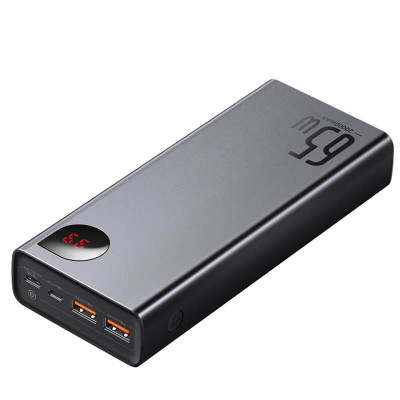  Baseus Adaman Metal Digital Display Quick Charge Power Bank 65W 20000mAh Black (PPIMDA-D01)