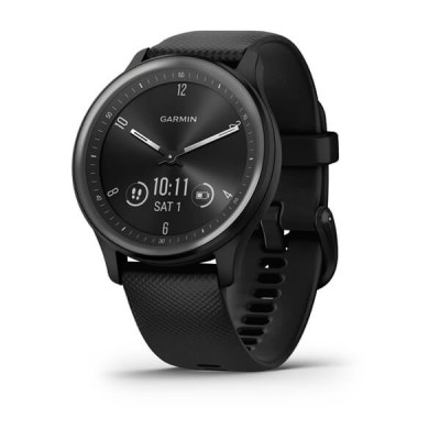 Garmin Vivomove Sport Black Case and S. Band w. Slate Accents (010-02566-00)