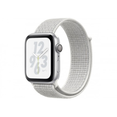  Apple Watch Nike+ Series 4 GPS + LTE 44mm Silver Alum. w. Summit White Nike Sport l. Silver Alum. (MTXA2)