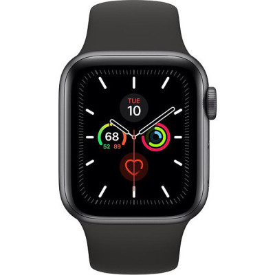 Apple Watch Series 5 LTE 40mm Space Gray Aluminum w. Black b.- Space Gray Aluminum (MWWQ2)