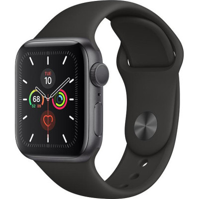 Apple Watch Series 5 LTE 40mm Space Gray Aluminum w. Black b.- Space Gray Aluminum (MWWQ2)