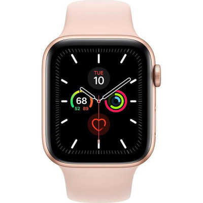 Apple Watch Series 5 LTE 44mm Gold Aluminum w. Pink Sand b.- Gold Aluminum (MWW02)