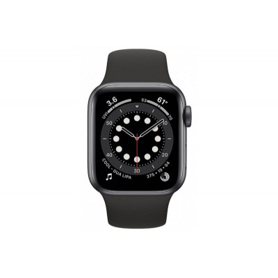  Apple Watch Series 6 GPS + Cellular 40mm Space Gray Aluminum Case w. Black Sport B. (M02Q3)