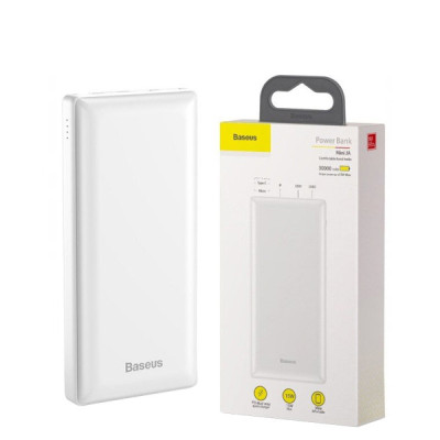 Baseus Mini JA Fast Charge 3A 30000 mAh White (PPJAN-C02)