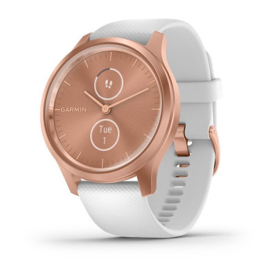 Garmin Vivomove Style Rose Gold Aluminum w. White Silicone B. (010-02240-00)