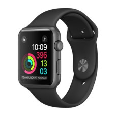 Apple Watch Series 2 38mm Space Gray Aluminum Case with Black Sport Band (MP0D2)