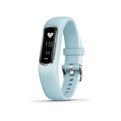 Garmin Vivosmart 4 Azure Blue with Silver Hardware Small/Medium (010-01995-24/14/04)