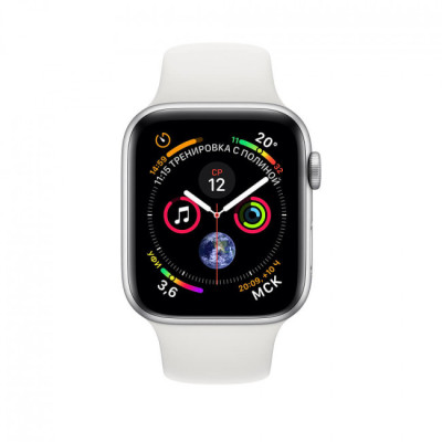 Apple Watch Series 4 GPS 40mm Silver Alum. w. White Sport b. Silver Alum. (MU642)