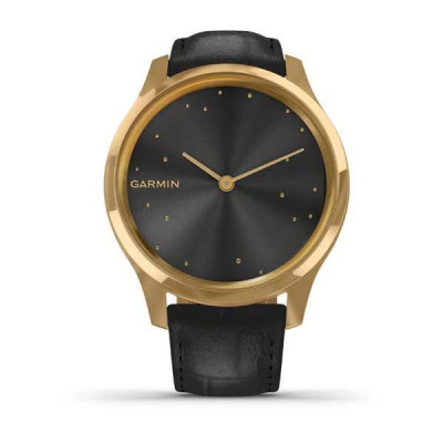 Garmin vivomove Luxe Pure Gold-Black Leather (010-02241-22)