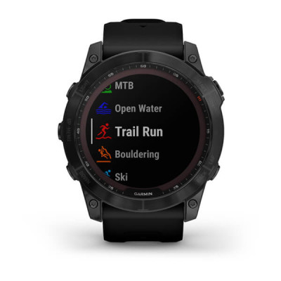  Garmin Fenix 7X Sapphire Solar Carbon Gray DLC Titanium with Black Band (010-02541-10/11)