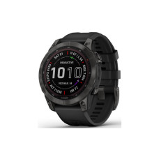 Garmin Fenix 7 Sapphire Solar Carbon Gray DLC Titanium with Black Band (010-02540-20/21)