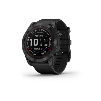 Garmin Fenix 7X Sapphire Solar Black DLC Titanium w. Black Band (010-02541-23)