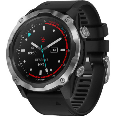 Garmin Descent Mk2 Stainless Steel with Black Band (010-02132-00/10)