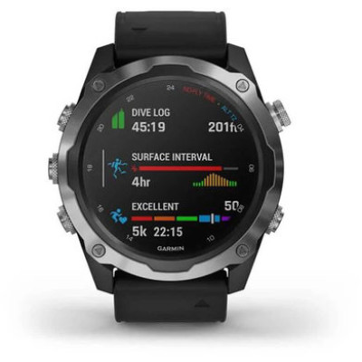 Garmin Descent Mk2 Stainless Steel with Black Band (010-02132-00/10)