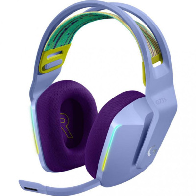 Logitech Lightspeed Wireless RGB Gaming Headset G733 Lilac (981-000890) 