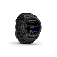 Garmin Fenix 7 Sapphire Solar Black DLC Titanium with Black Band (010-02540-35)