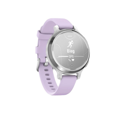 Garmin Lily 2 Active Silver with Purple Jasmine Silicone Band (010-02891-01)