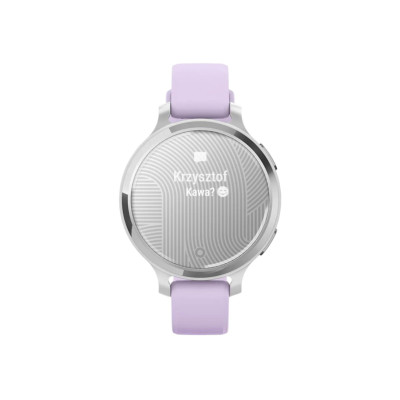 Garmin Lily 2 Active Silver with Purple Jasmine Silicone Band (010-02891-01)
