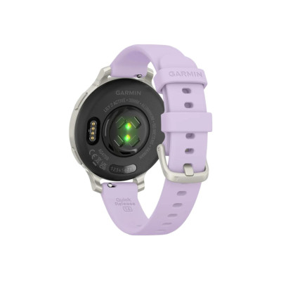 Garmin Lily 2 Active Silver with Purple Jasmine Silicone Band (010-02891-01)