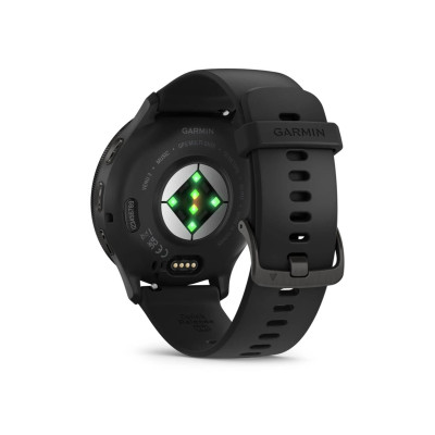 Garmin Venu 3 Slate Stainless Steel Bezel with Black Case and Silicone Band (010-02784-01/51)