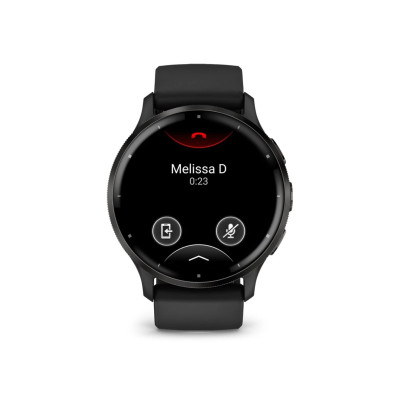 Garmin Venu 3 Slate Stainless Steel Bezel with Black Case and Silicone Band (010-02784-01/51)
