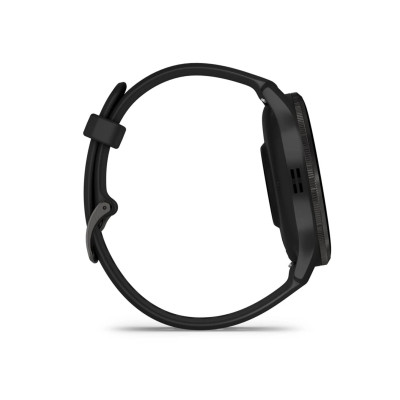 Garmin Venu 3 Slate Stainless Steel Bezel with Black Case and Silicone Band (010-02784-01/51)