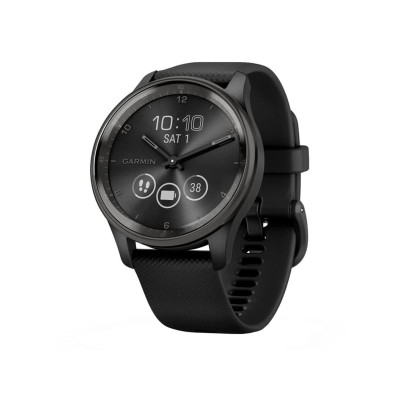 Garmin Vivomove Trend Slate S. Steel Bezel with Black Case and S. Band (010-02665-00)