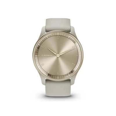 Garmin Vivomove Trend Cream Gold S. Steel Bezel w. F. Gray Case and S. Band (010-02665-02)