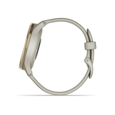 Garmin Vivomove Trend Cream Gold S. Steel Bezel w. F. Gray Case and S. Band (010-02665-02)