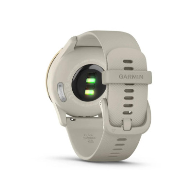 Garmin Vivomove Trend Cream Gold S. Steel Bezel w. F. Gray Case and S. Band (010-02665-02)