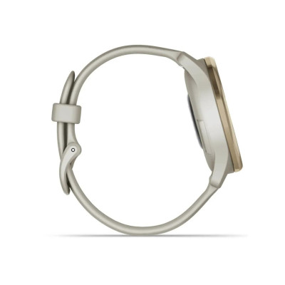 Garmin Vivomove Trend Cream Gold S. Steel Bezel w. F. Gray Case and S. Band (010-02665-02)