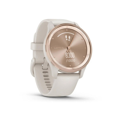 Garmin Vivomove Trend Peach Gold S. Steel Bezel w. Ivory Case and S. Band (010-02665-01)