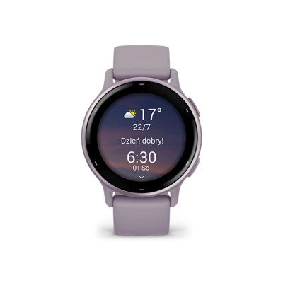 Garmin vivoactive 5 Metallic Orchid Aluminum Bezel with Orchid Case and Silicone (010-02862-13/53)