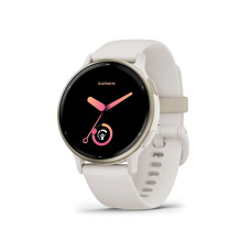 Garmin vivoactive 5 Cream Gold Aluminum Bezel with Ivory Case and Silicone Band (010-02862-11)