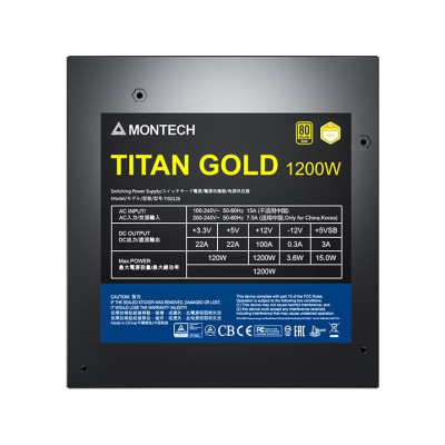 Montech TITAN 1200W 80 Plus Gold (TIS0126)