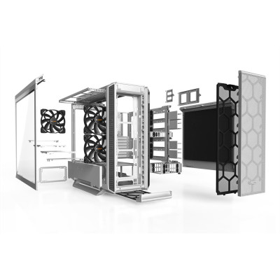 ru quiet! SILENT BASE 802 Window White (BGW40)