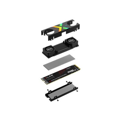 PNY 2TB M.2 PCIe Gen5 NVMe CS3150 Heatsink RGB (M280CS3150XHS-2TB-RB)