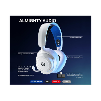 SteelSeries Arctis Nova 7P white (61561)