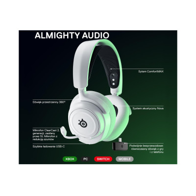 SteelSeries Arctis Nova 7X white (61567)