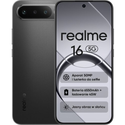  realme 16 5G 8/256GB Black Cloud