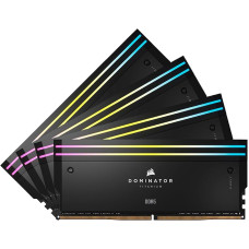  Corsair 64 GB (4x16GB) DDR5 6400 MHz Dominator Titanium RGB Black (CMP64GX5M4B6400C32) 