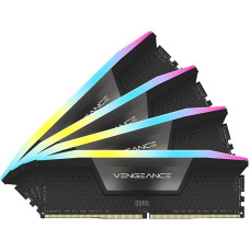 Corsair 128 GB (4x32GB) DDR5 5600 MHz Vengeance RGB Black (CMH128GX5M4B5600C40) 