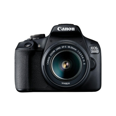 Canon EOS 2000D + EF-S 18-55mm f / 3.5-5.6 + bag + card (2728C054)