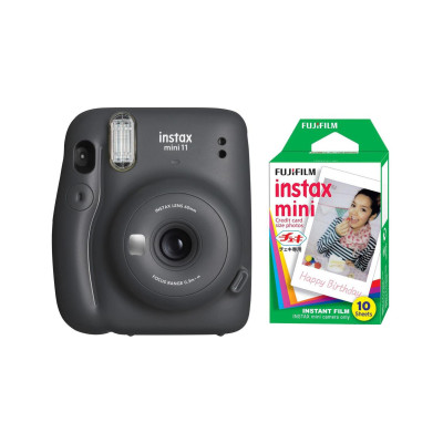 Fujifilm Instax Mini 11 gray + cartridges (10 photos)