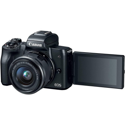 Canon EOS M50 black + M15-45mm F3.5-6.3 IS STM + M22mm (2680C032)