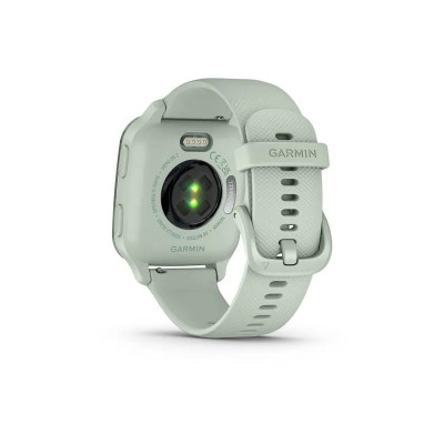 Garmin Venu Sq 2 Metallic Mint Aluminum Bezel with Cool Mint Case and Silicone Band (010-02701-02/12)