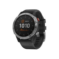 Garmin Fenix 6 Solar Silver with black band (010-02410-00)