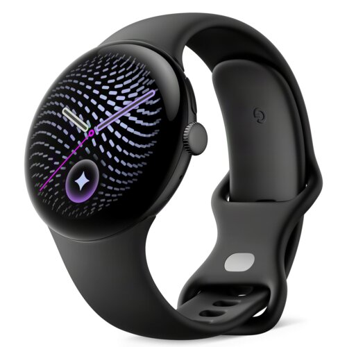 Google Pixel Watch 5 45mm Wi-Fi Matte Black Aluminum case / Obsidian Active Band