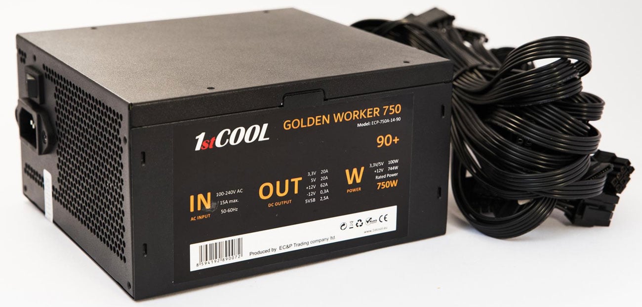 Блок питания для компьютера 1stCOOL Golden Worker 750W